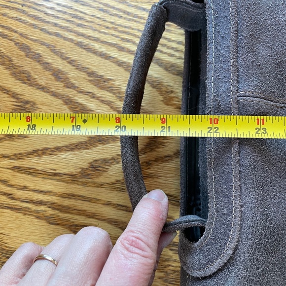 Le Donne Brown Leather Messenger Bag - Picture 10 of 14